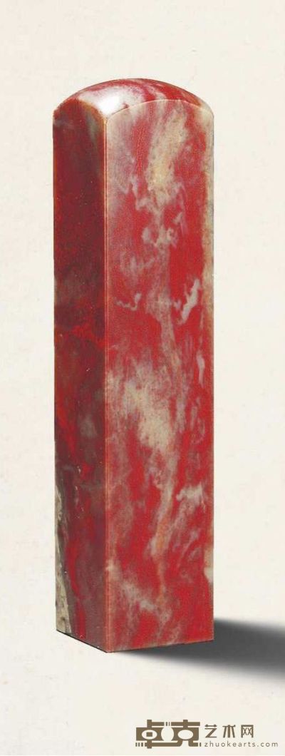昌化鸡血石章 2.7×2.7×12.4cm