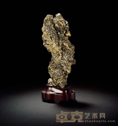 清·啸天英石供石 通高：29.4cm