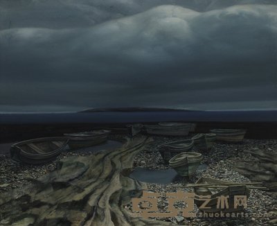 胡建成 1990年作 海景 65×80cm