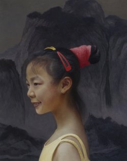 宋志江 2010年作 红髮夹 黄髮夹