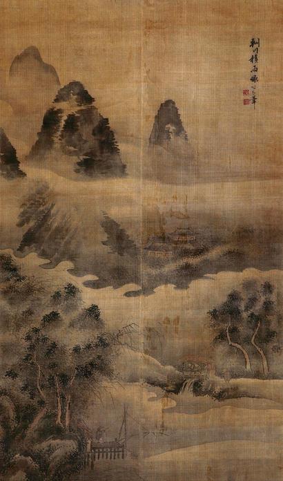 谢时臣 辋川积雨 立轴