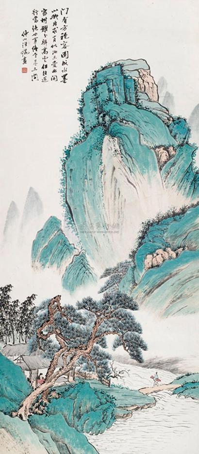 汪锟 山水 立轴