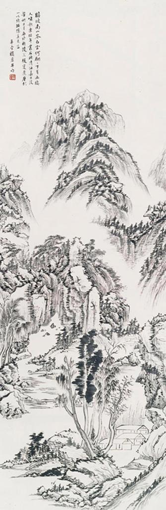 楼虚 山水 立轴