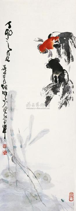 叶秀炯 丁卯（1987年）作 细语 镜框
