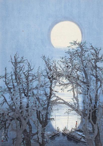 李儒光 壬午（2002年）作 月迷洞庭 镜片