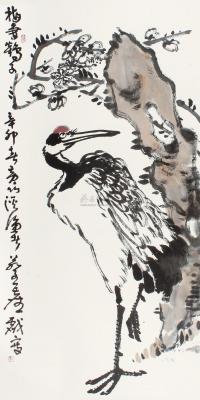蔡海威 辛卯（2011年）作 梅妻鹤子 立轴