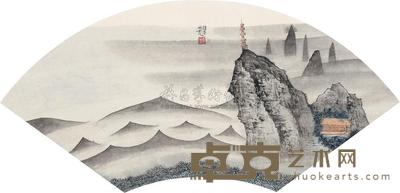 谭云 一览众山小 镜片 25×66cm