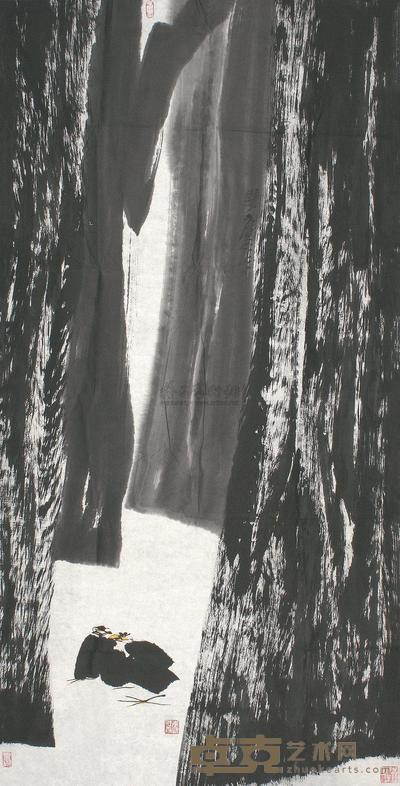 李才根 林憩 镜片 135×69cm