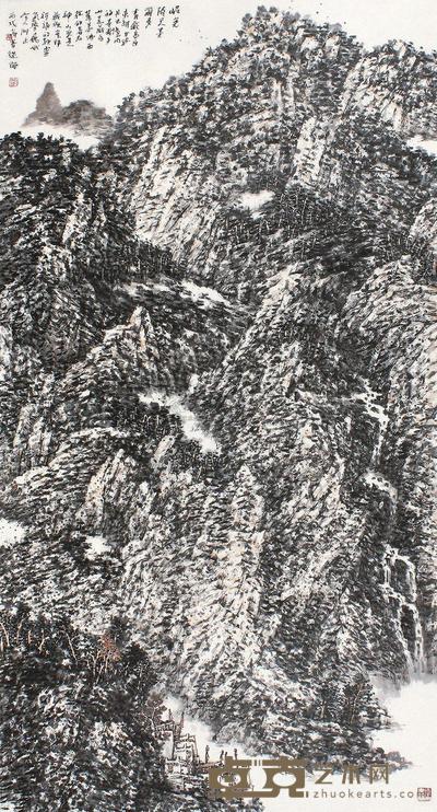 薛从伦 丙戌(2006年)作 倚天墨尔多 立轴 179×90cm
