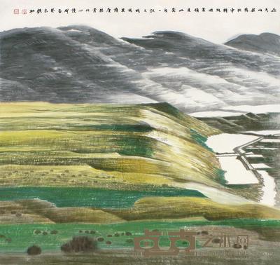 许钦松 癸未（2003年）作 天山 镜片 76×81.5cm