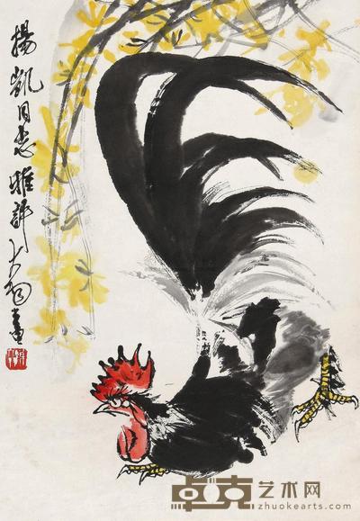 陈大羽 大吉图 镜片 70×49cm