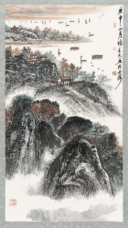 张炎夫 山水 （一件） 立轴