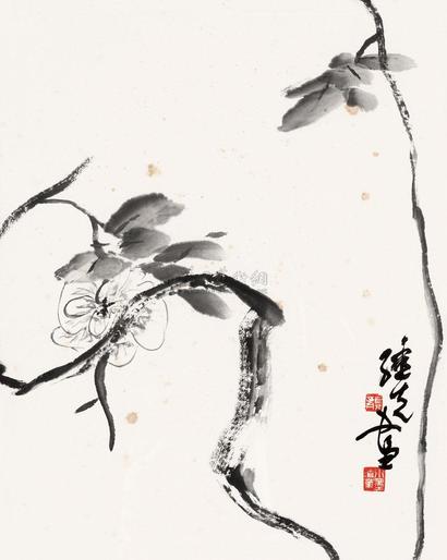 龚继先 花卉 （一件） 镜框