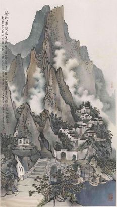 方骏 山水