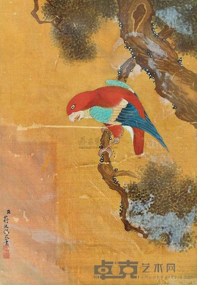 蒋庭锡 花鸟 镜片 46×32