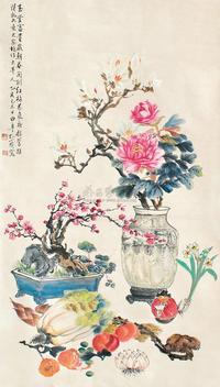 孔小瑜 花卉 立轴