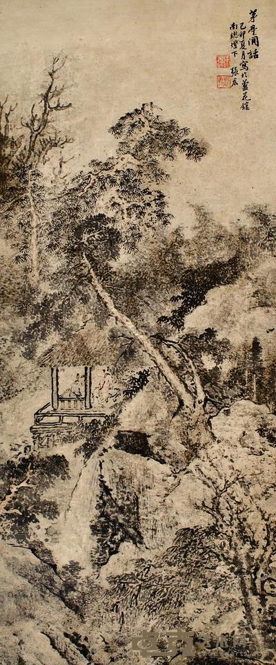 张宏 山水 立轴 95×39