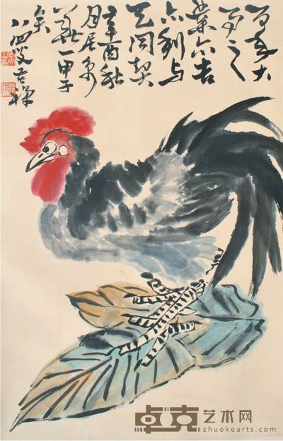 李苦禅 鸡 68*43CM