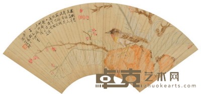 陆抑非 花鸟 