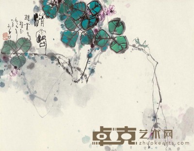 李山 1999年作 清露 镜心 51×66cm