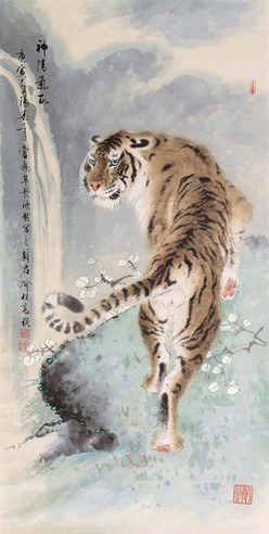 喻继高 苏君 2010年作 神清气正 镜心