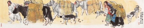 史国良 2001年作 金秋 手卷