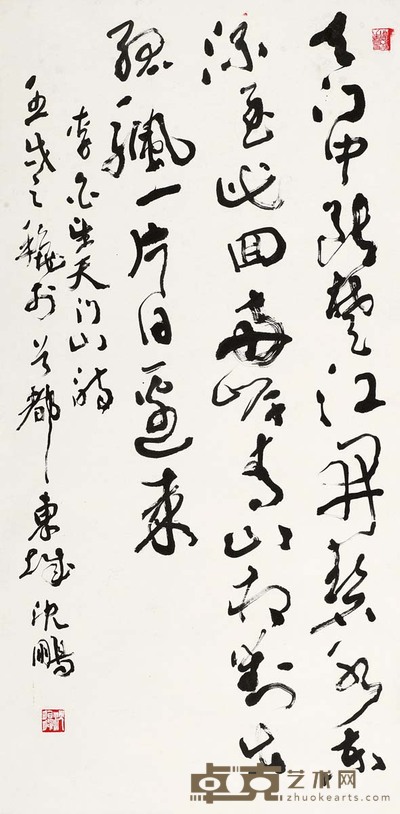 沈鹏 1982年作 行书 镜心 134×66cm