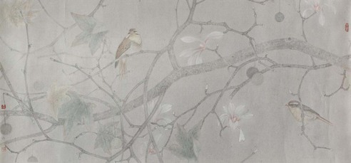 杨立奇 花香语 镜心