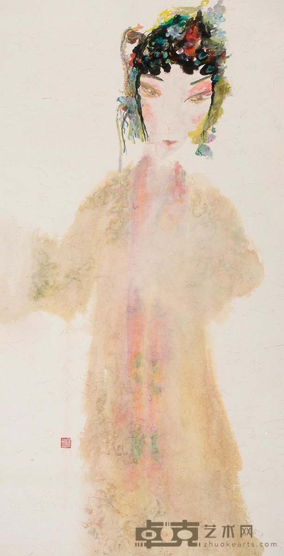 张平静 峰回·惊梦系列之四 镜心 136×68cm