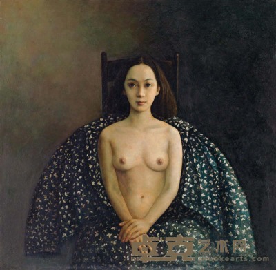 赵开霖 1993年作 少女 99×100cm