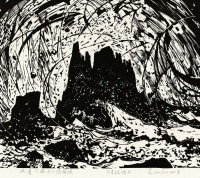 彦涵 1981年作 艾青《礁石》诗插图