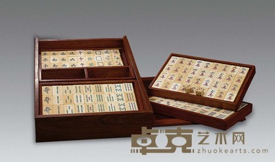 象牙雕麻将牌 （一套） 尺寸不一