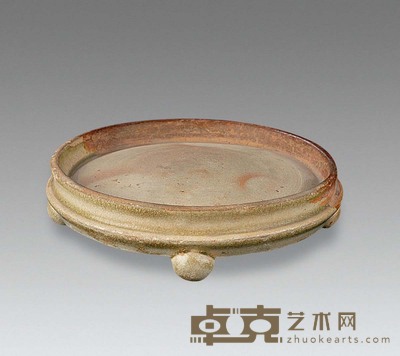 晋 青瓷四足砚 