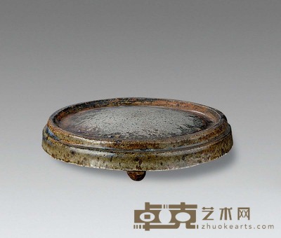晋 三足青釉砚 