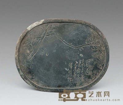 民国 梅花砚屏 