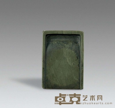清 松花江石素石砚 
