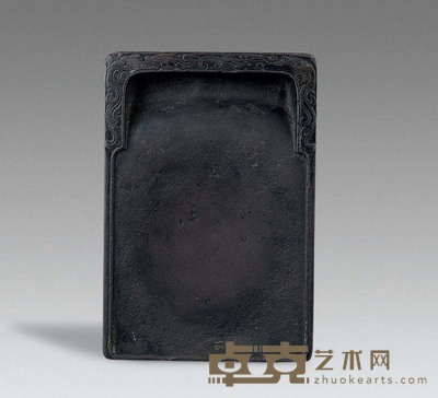 清 乾隆刻款诗文砚 