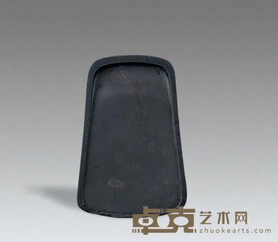 清 “吴昌硕”铭端石风字砚 