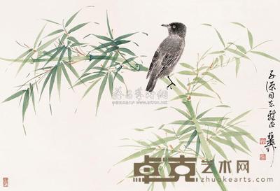 谢稚柳 花鸟 镜片 38×54cm