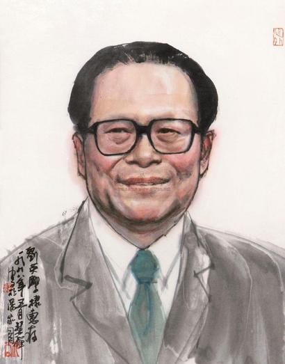 史国良 1998年作 主席像 立轴