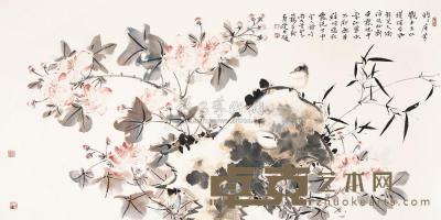 贾广健 2006年作 花鸟 镜片 68.5×138cm