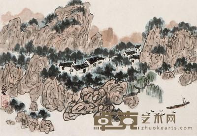 陈子庄 山里农家 镜心 24×34cm