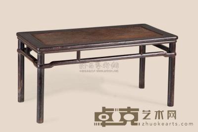 清中期 梓檀雕明式二人凳 99×50×50cm