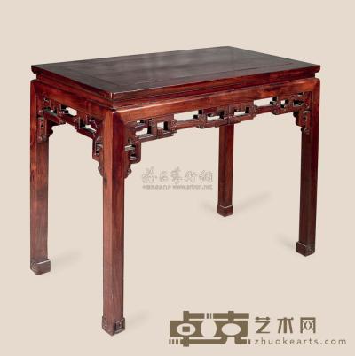红木拐子龙半桌 48×90×88cm