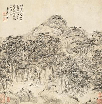 吴历 （款） 万壑松风 立轴