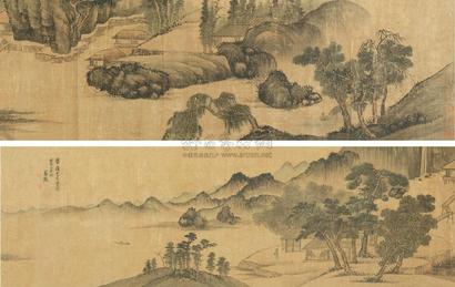 翁陵 1639年作 山中静居图 手卷