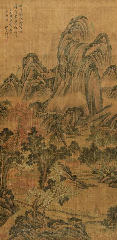 谢时臣 （款） 1535年作 山林雨后图 立轴