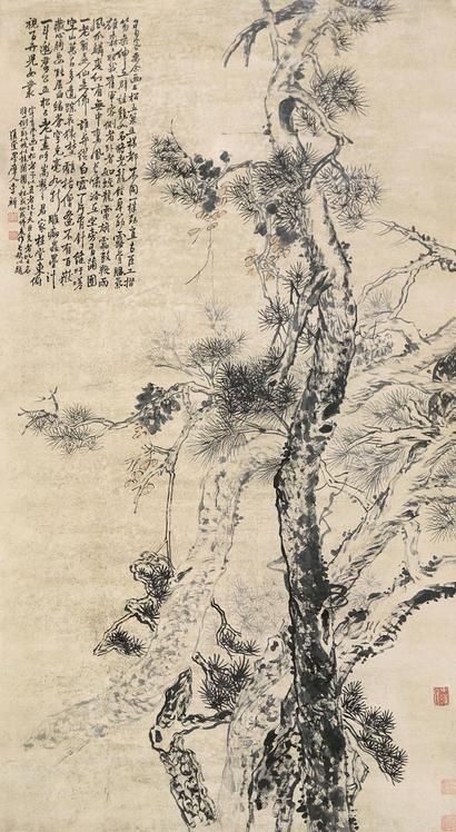李鱓 松树 立轴