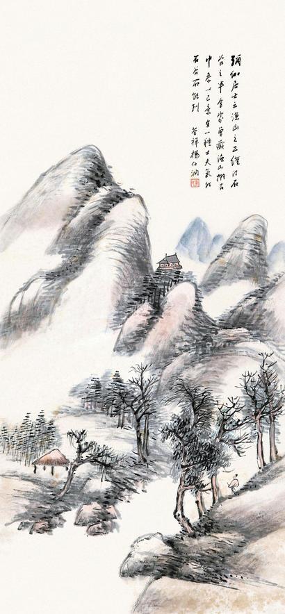 杨伯润 山水 立轴