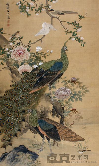 江大来 花鸟 立轴 141×84cm
